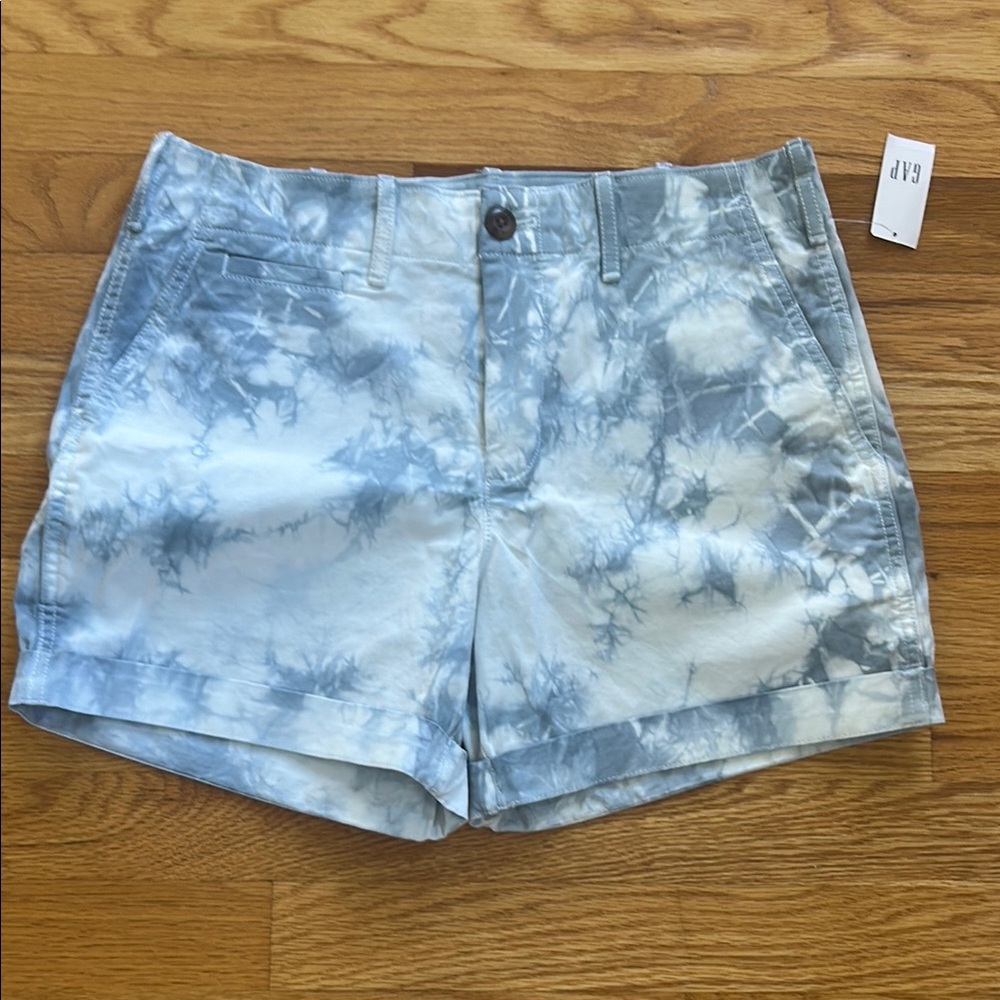 GAP Blue and White Tie Dye Shorts 4P NWT